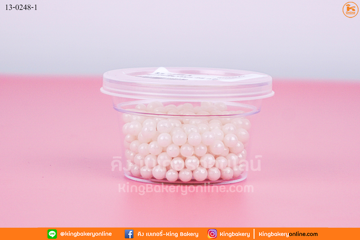 ลูกปัดสีขาวมุก 25 กรัม