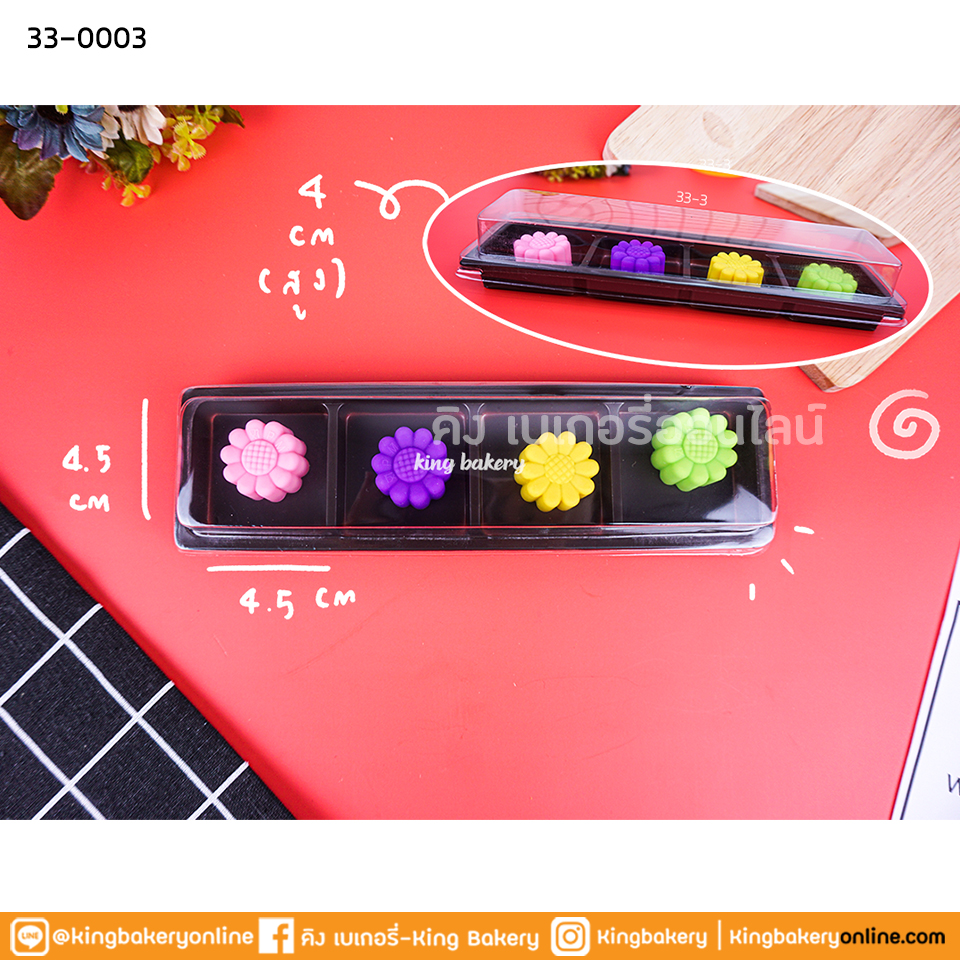 กล่องใส E-70 น้ำตาล 100 ชุด